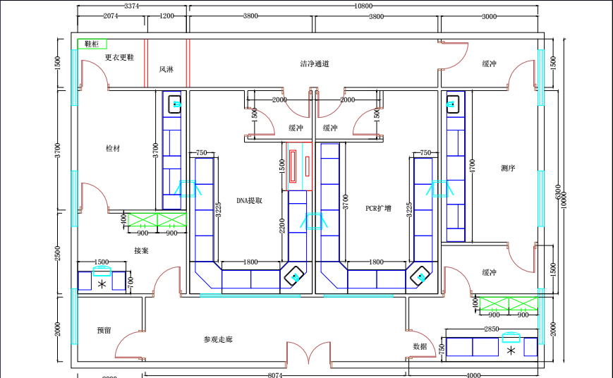 三楼实验室平面设计图