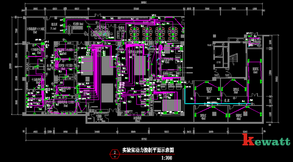 PCR实验室电力控制示意图