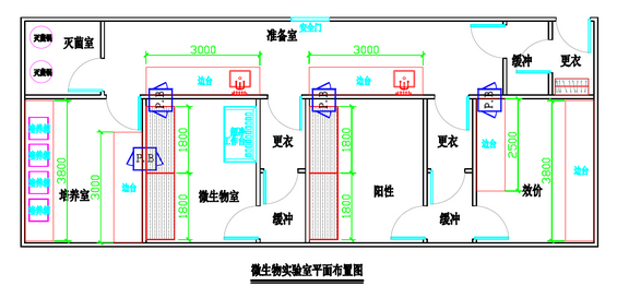 生物安全实验室平面设计图