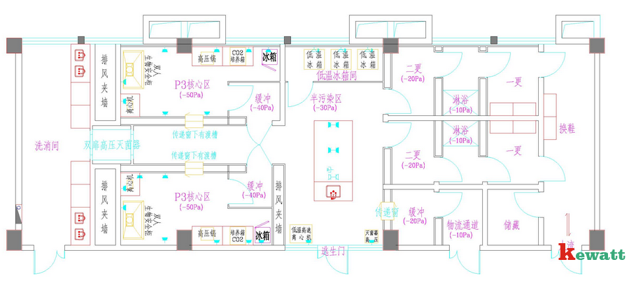 洁净实验室施工图纸